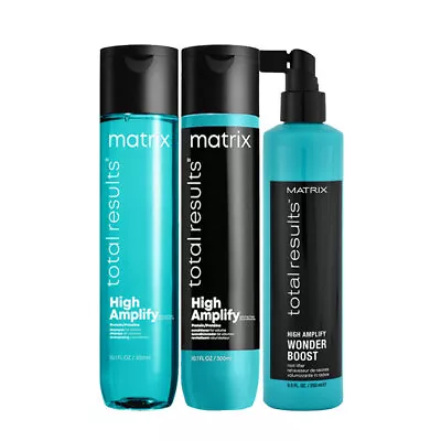 Matrix Haircare High Amplify Shampoo 300ml Conditioner 300ml Boost 250ml • £39.77