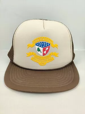 Vintage Desert Storm Military USA Army  Trucker Hat Snapback Cap NOS NWOT VTG • $12