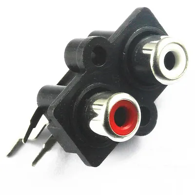 5 Pcs PCB Mount 2 RCA Female Stereo Aux Audio Video Jack AV Socket Connector  • $2.99