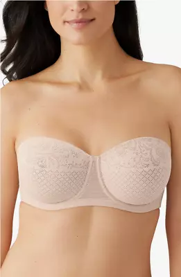 Wacoal 854310 Visual Effects Strapless Underwire Minimizer Bra Sand Size 34DDD • $32.40