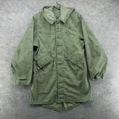 VTG US Military Jacket Mens Small Desert Night Camo Parka Fishtail NO LINER • $89.99