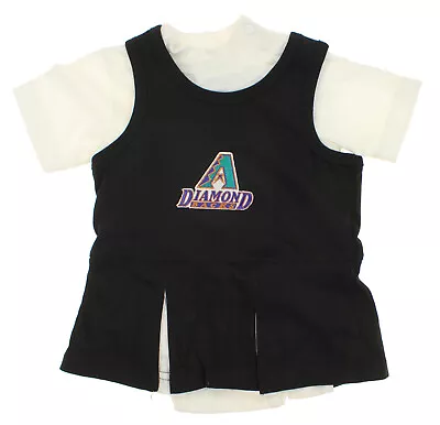 MLB Infant Arizona Diamondbacks Retro Cheer Dress & Creeper Set Black-White • $9.99