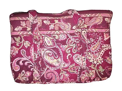 VERA BRADLEY Piccadilly Plum Little Betsy Small Tote Purse • $15