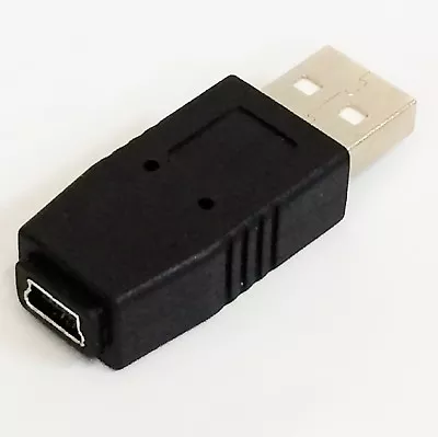 USB A Male To Mini USB B 5 Pin Female Adapter Converter F/M  • $7.99