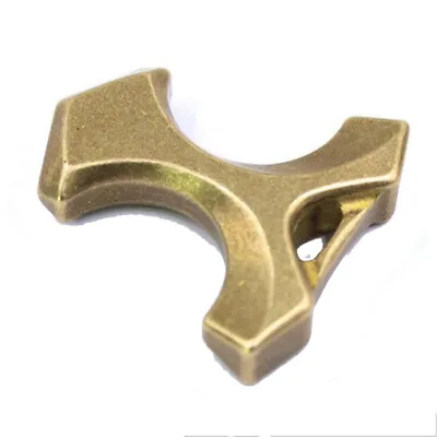 EDC Multipurpose Solid Brass Defense Outdoor Window Breaker Brass Keychain • $19.99