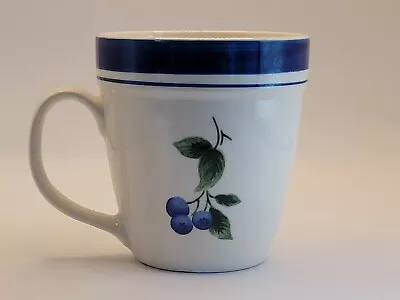 LL Bean Blueberry Pattern Coffee Mug Holds 12 Ounces • $10