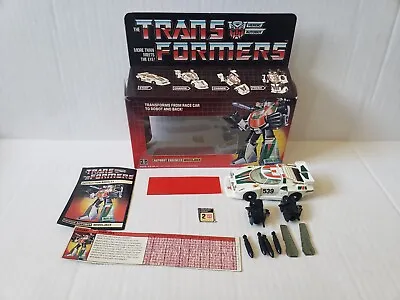 Vintage Hasbro Transformers G1 WHEELJACK Autobot 100% Complete W/Box!! 1984 • $200