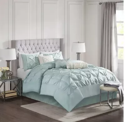 Madison Park Laurel 7 Piece California King Comforter Set In Seafoam New In Box • $99.99