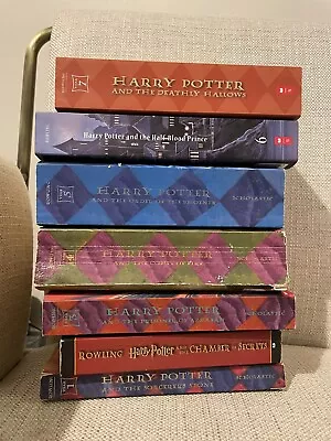Harry Potter Complete Book Set - Paperback Books 1-7 Good Used Condition • $16