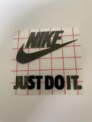 Nike Just Do It Black Vinyl Decal Car Sticker 8 • $5.45