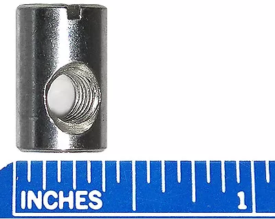 1/4 -20 Thread Cross Dowel Barrel Nuts 5/8  High Offset Hole .390  10mm Diameter • $8.93