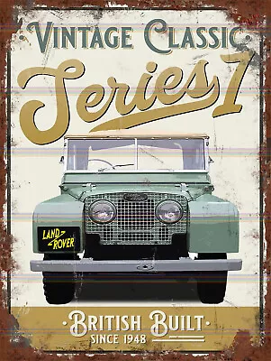 Land Rover Series 1 Metal SIGN RETRO Kitchen GARAGE MAN CAVE 10  X 8  • £6.80