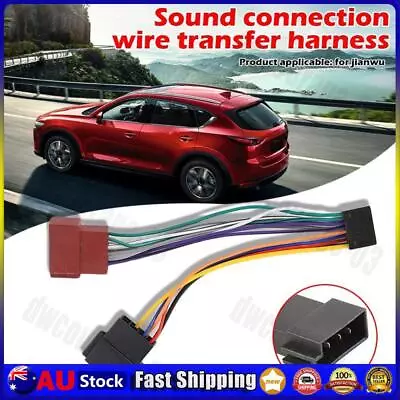 16 Pin ISO Wiring Harness Loom Connector Adaptor Cable For KENWOOD Car Stereo • $9.20