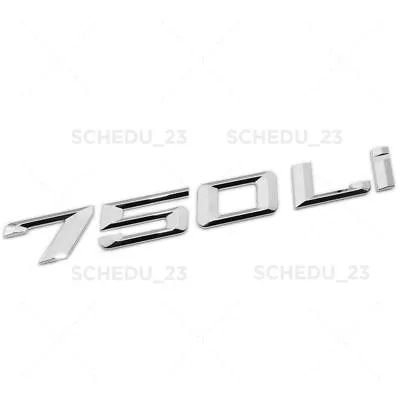 Chrome 750Li Letter Logo Emblem Badge Trunk Lid M Power Performance F02 F04 • $13.59