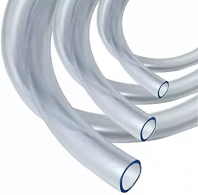 Clear PVC Petrol Fuel Pipe - 5 Meter Lengths - For Lawnmowers/Motorbike/Cars! • £15.80