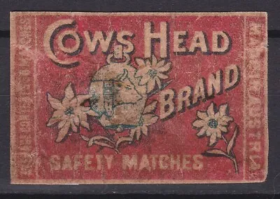 Old Matchbox Label Austria Cows Head Brand • $1.99