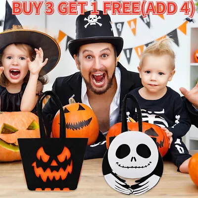 £4.98 • Buy Halloween Candy Bag Non-woven Tote Bag Ghost Festival Children's Party Gift Bag