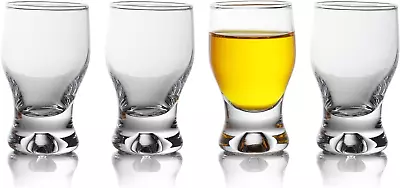 Shot Glass Set Of 4 – Elegant Clear Shot Glasses 2 Oz – Classic Whisky Vodka Teq • $21.85