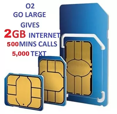 £0.99 • Buy O2/02 SIM CARD PAY & GO FOR IPHONE 8 SAMSUNG TRIPLE NANO/ MICRO/STANDARD IN ONE