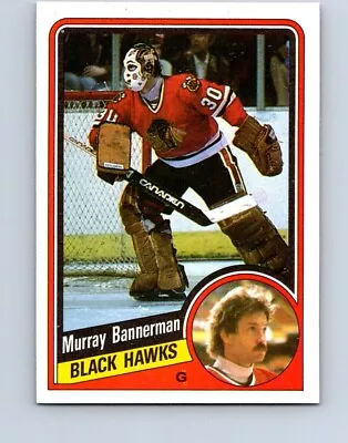 Hockey Card Topps 1984 Chicago Black Hawks Murray Bannerman  No315      • $2.86