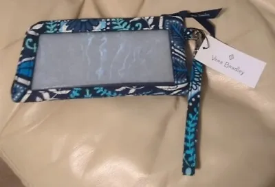 Brand New W/Tag Vera Bradley RFID Tech Wristlet Wallet Blue Island Medallion • $8