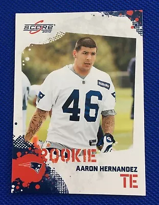 2010 Score Football Aaron Hernandez Rookie Card RC #301 Patriots MINT • $9.50