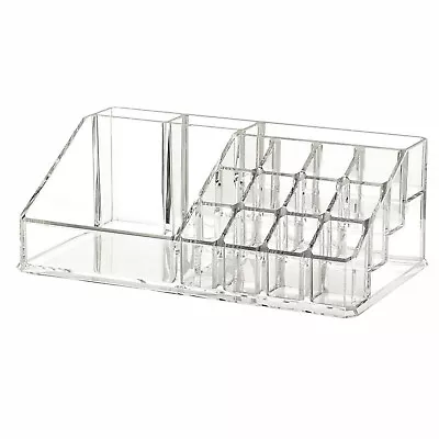 Cosmetic Organizer Clear Acrylic Makeup Drawers Jewellery Holder Box Storage UK • £8.99