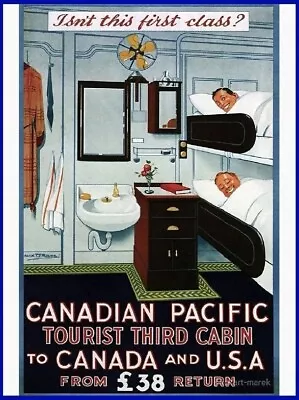 Canadian Pacific Tourist  Poster Print  Reproduction Giclee Print 11x17 • $27.95