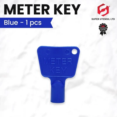 £3.05 • Buy Blue Plastic Gas Meter Box Key - Single Cupboard Cabinet Triangle DIY