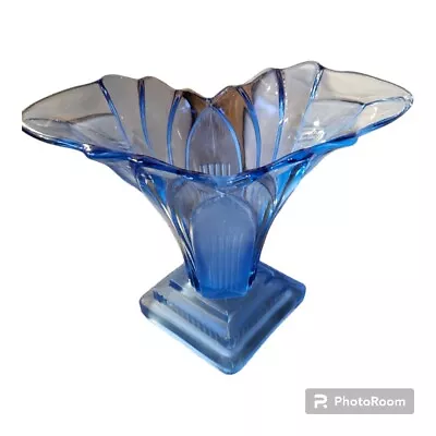 Walther And Sohne 1930s Greta Art Deco Glass Vase • £50