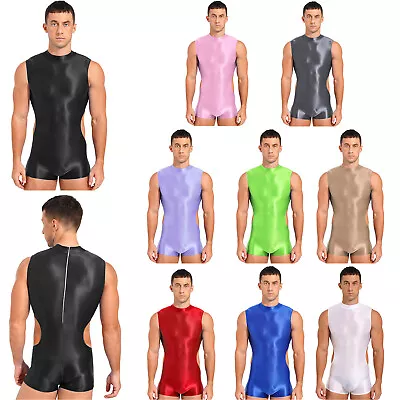 Mens Sexy Jockstrap Underwear Soft Freestyle Wrestling Singlet Backless Bodysuit • $12.21