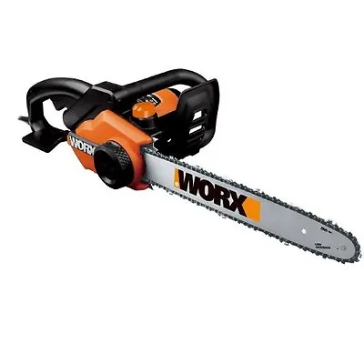 WORX WG303E 2000W Corded Electric 40cm Chain Saw 5 Meter Cable Tension Control • £99.99