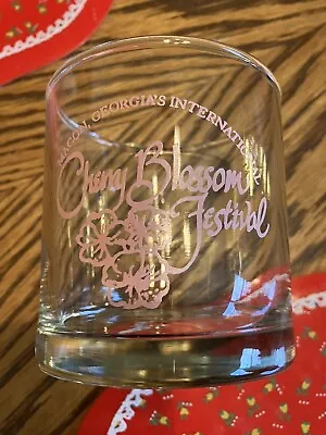 Cherry Blossom Macon Ga Festival Souvenir Glass 10 Oz  NWOT • $6.99