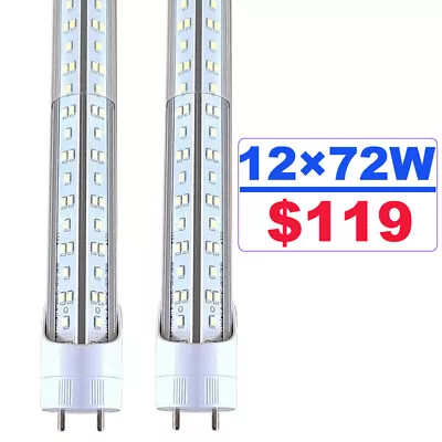 72W 4' Led Shop Light 6000K-6500K T8 4FT G13 Bi-Pin Led Tube Light Bulbs NO RF • $119.62