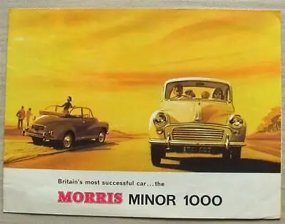 MORRIS MINOR 1000 SALOON & TRAVELLER Car Sales Brochure Aug 1966 #2370 • $37.29