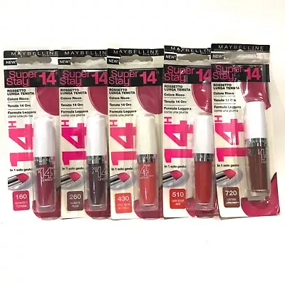 Maybelline New York Superstay 14H Lipstick CHOOSE SHADE Brand New Sealed On Card • $12.95