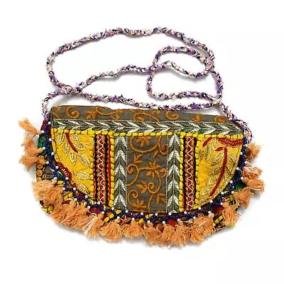 Vintage Tribal Banjara  Handmade Ethnic Women Purse Boho Fancy Clutch Bag S • $17.99