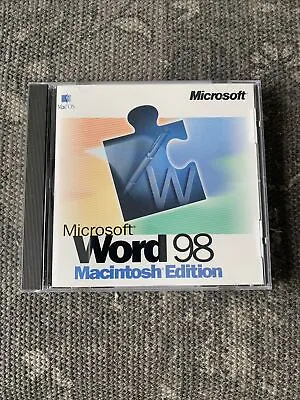 MICROSOFT WORD 98 Macintosh Edition Upgrade Cd-Rom Only • $6.28