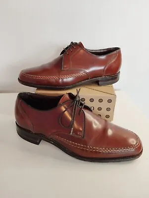 Loake Brogues UK 9 G Brown Leather Wide Made In England Woodford Derby Style • £49.99