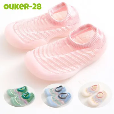 Infant Newborn Boys Girls Toddlers Mesh Summer Breathable Baby Sock Shoes 0-18M • £5.99