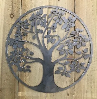 Tree Of Life Metal Sign Wall Art CNC Sign Shed Decor Metal Plague • £39.99