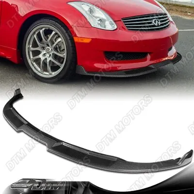 For 03-07 Infiniti G35 2DR/Coupe GT-Style Carbon Look Front Bumper Lip Spoiler • $147.46