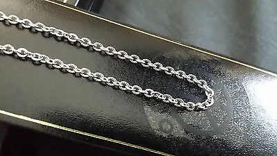 Mens Womens 16  - 36  Stainless Steel Silver Embossed Link Chain Necklace 2.85MM • £11.99