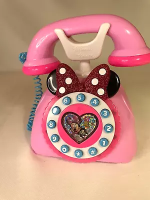 Disney Junior Minnie Mouse Bow Tie Pink Happy Helpers Rotary Phone • $15.70