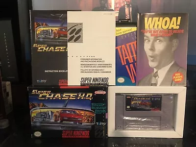 Nintendo SNES Super Chase HQ CIB W/Inserts Complete Game Box Manuel Inserts • $154.99