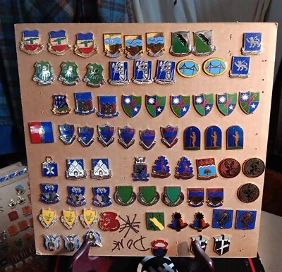 Vintage Military Pins Lot Of 70 • $59.99