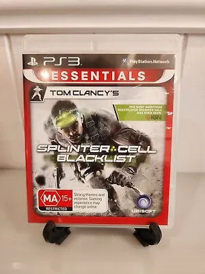 Tom Clancy's Splinter Cell Blacklist: Essentials (PS3 Game | Complete Manaul • $14.20