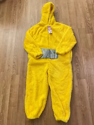 Teletubbies Adult Unisex Yellow Jumpsuit Party Fancy Dress Halloween Costume • $32