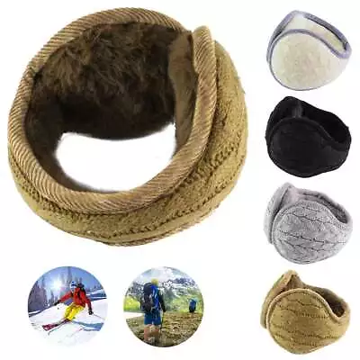 Men Women Ear Muffs Winter Ear Warmers Fleece Earwarmer Behind The Head Band US • $5.57