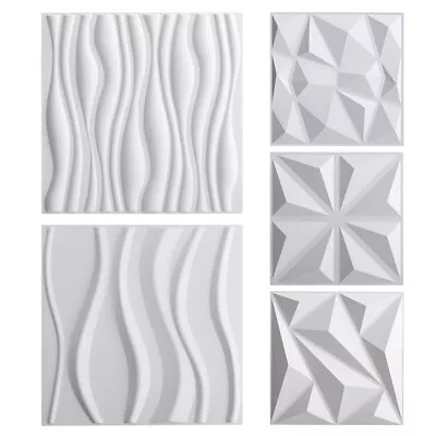 £26.94 • Buy 24x Kitchen 3D Wall Panels Covering PVC Cladding Wallpaper Decorative Tiles 50cm